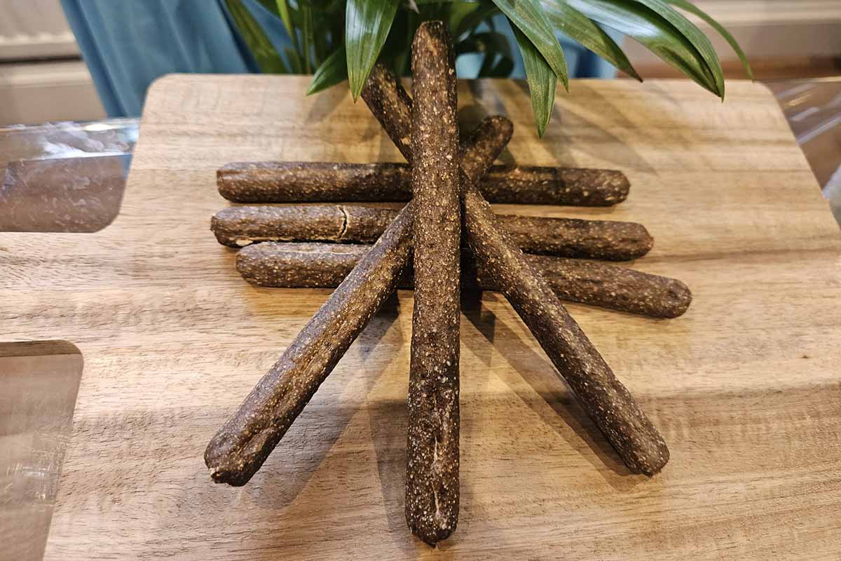 Duck Protein Sticks, Salmon Protein Stick, single protein dog sticks, grain free dog treats, hypoallergenic dog treats, dog training treats UK, sensitive stomach dog treats, puppy training treats, salmon dog treats, duck dog treats, venison dog treats